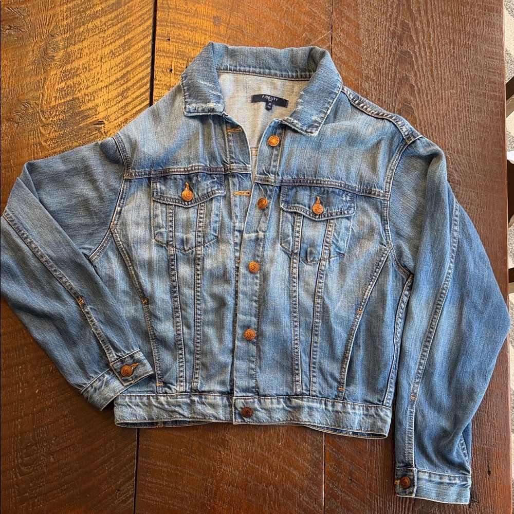 Fidelity Denim Jean Jacket Women’s Medium Made in USA Premium Trucker